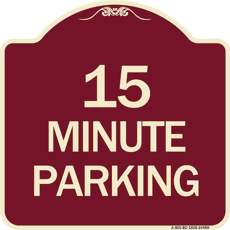 Signmission 2 Hour Parking Parking for Customers Heavy-Gauge Aluminum Sign, 18" x 18", BU-1818-24498 A-DES-BU-1818-24498